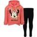 Disney Minnie Mouse Toddler Girls Fleece Hoodie and Leggings Outfit Set Infant to Big Kid