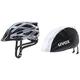 Uvex Unisex – Erwachsene Uvex I-vo Cc MIPS Fahrradhelm, Dove mat, 52-57 cm EU & Unisex – Erwachsene, rain Cap Bike Zusatzbehör, Black White, L/XL