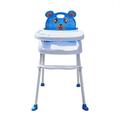 4-in-1 Baby High Chair, Baby Chair, High Chair, Combination High Chair, Stool with Waterproof, Foldable with Tray, Height Adjustable, Grows with Your Child from 6 Months to 5 Years (Blue)