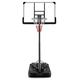 COSTWAY Basketball Backboard Hoop Set, Adjustable Basketball Hoop Net System with Wheels, Indoor Outdoor Basketball Stand for Kids Junior Adults