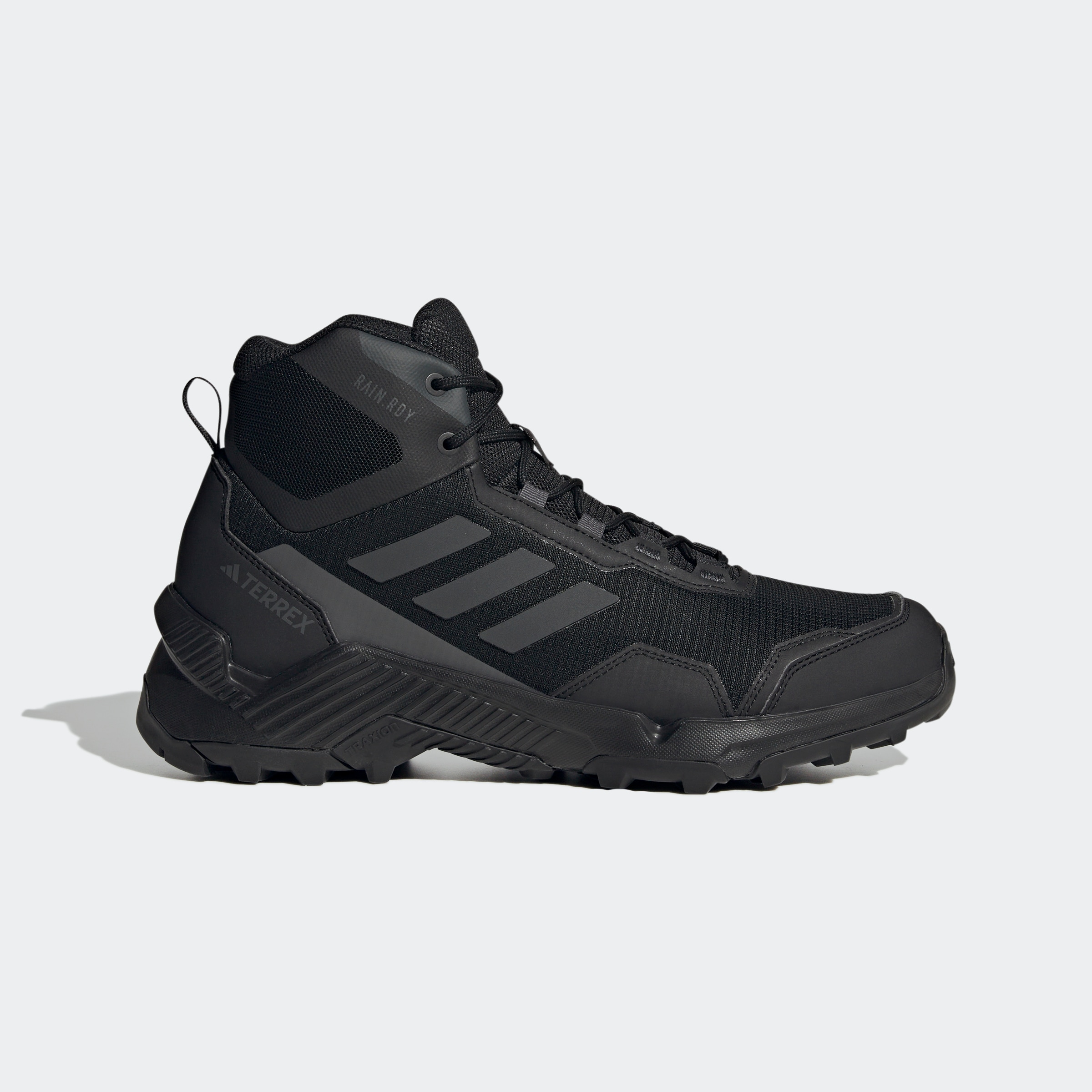Wanderschuh ADIDAS TERREX "EASTRAIL 2.0 MID RAIN.RDY", Herren, Gr. 44, schwarz (core schwarz, carbon, grau five), Synthetik, Textil, Schuhe Wanderschuh, wasserdicht, Topseller