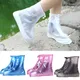 Couvre-chaussures imperméables en latex réutilisables bottes de pluie en caoutchouc coordonnantes