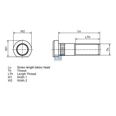 DT Spare Parts Radbolzen Universal 10.10002 Image