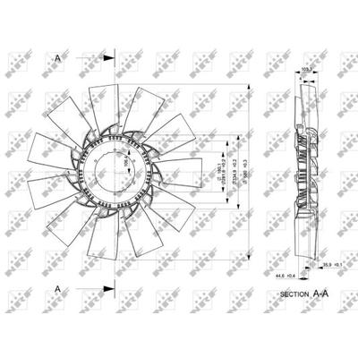 NRF Lüfterrad, Motorkühlung Universal Ø680mm 680mm 49860 Image