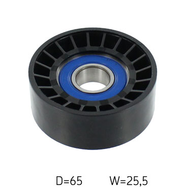 SKF Umlenk-/Führungsrolle, Keilrippenriemen Universal Ø65mm 65mm VKM 32200-1 Image