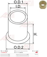 AS-PL Buchse, Starterwelle SBU9040 Universal Image