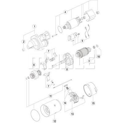 MAHLE Starter Universal 12V MS 289 Image