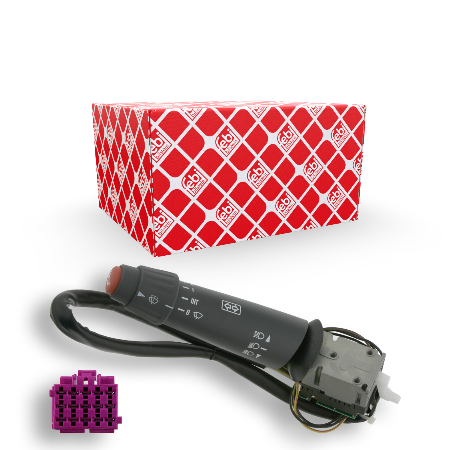 FEBI BILSTEIN Lenkstockschalter Universal Grau für MERCEDES-BENZ A0085450124 0085450124 0075453124 19698 Image