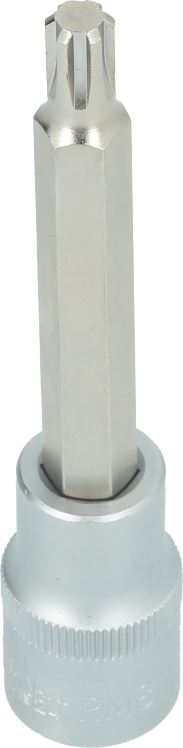 Brilliant Tools 1/2' RIBE-Bit-Stecknuss, 100 mm lang, M5 BT022730 Bit-Schraubendreher,Steckschlüsseleinsatz Image