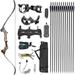 Archery Compound Bow Hunting Bow Archery Set Compound Bow Set for Youth Beginner Adults Compound Bow and Arrow with Hunting Equipment Hunting Recurve Bow and Arrows Draw Weight Can Be Selected