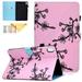 TECH CIRCLE Case for iPad 10th Generation 10.9 Inch 2022 PU Leather Corner Protection Multi-Angle Stand Folio Smart Cover with Auto Sleep/Wake Function for iPad 10.9 Inch 2022 Release Plum Blossom