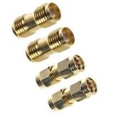 6 Pcs SMA Male to SMA Male Plug+ 6 Pcs SMA Female to SMA Female Jack RF Coaxial Adapter Connector