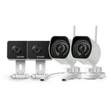 Zmodo Cameras (WiFi Indoor & Outdoor Camera Bundle 4 Pack) 1080p HD IP Camera Motion Detection 2-Way Talk Night Vision Remote View