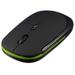 Slim 2\.4GHz Wireless Mouse for Laptop PC 1600DPI 10m Operating Distance for laptop PC Optical Wireless Computer Mouse Black