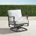 Carlisle Swivel Lounge Chair with Cushions in Slate Finish - Colome Tile Indigo - Frontgate