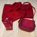 Coach Accessories | Coach Accessory Set - Leather Purse, Leather Gloves, Infinity Scarf & Hat. | Color: Red | Size: Os