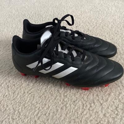 Adidas Shoes | Adidas Leather Soccer Cleats - Mens 8.5 | Color: Black/Red | Size: 8.5