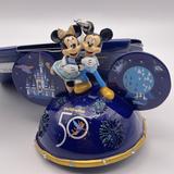 Disney Holiday | Disney World’s 50th Anniversary Mickey And Minnie Mouse Lightup Ear Hat Ornament | Color: Blue | Size: One Size Blue Light-Up Ornament