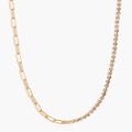 J. Crew Jewelry | J.Crew Crystal And Paper Clip Chain Choker Necklace | Color: Gold | Size: Os