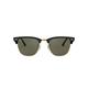 Ray-Ban Unisex Rayban Clubmaster Sunglasses, Black Frame With Gold Rim and Polarized G-15 Lenses, 51 UK