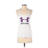 Under Armour Active Tank Top: White Activewear - Women's Size X-Small