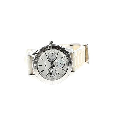 Fossil Watch: Silver Print Accessories