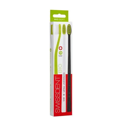 Swissdent BIO Triple grün, weiss, schwarz Zahnbürste Image
