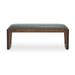 Brooklyn Walk Dining Bench Faux Leather/Solid + Manufactured Wood/Wood/Leather in Brown/Gray Michael Amini / Kathy Ireland Home Designs | Wayfair