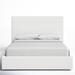 Joss & Main Baccarat Platform Bed Performance Fabric/Upholstered/Polyester in White | 50 H x 71 W x 91 D in | Wayfair