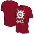Men's Nike Red Georgia Bulldogs College Football Playoff 2022 Peach Bowl Media Night T-Shirt