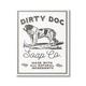 Latitude Run® Vintage Dog Soap Sign by Daphne Polselli - Wrapped Canvas Textual Art Canvas in Black/White | 20 H x 16 W x 1.5 D in | Wayfair