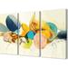 Brayden Studio® 4 Piece Large Wall Décor Set Canvas in Blue/Yellow | 16.7 H x 32.75 W x 2.75 D in | Wayfair 86D29A90D43845469F4136770837870A