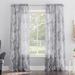 Wrought Studio™ Cristo Marble Print Crushed Voile Sheer Rod Pocket Curtain Panel Polyester | 84 H x 51 W in | Wayfair