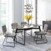 Latitude Run® Velvet Steel Side Chair Upholstered/Velvet in Gray | 34.3 H x 16.9 W x 20.9 D in | Wayfair 1FD8D077BAE642DA95E25FCE1E056E0B