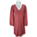 Madewell Dresses | Madewell Sweater Dress Womens Xxsmall Red Maroon Knit Midi Career Grunge Os New | Color: Red | Size: Xxs