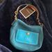 Coach Bags | Never Used Teal Suede Coach Handbag. | Color: Blue/Green | Size: Os
