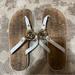 Michael Kors Shoes | Michael Kors White & Gold Sandals | Color: Gold/White | Size: 6
