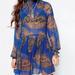 Free People Dresses | Blue And Brown Free People Paisley Dress. Size Small | Color: Blue/Brown | Size: S