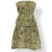 American Eagle Outfitters Dresses | American Eagle Strapless Mini Dress | Color: Green/White | Size: 8