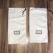 Gucci Other | Gucci 2 White And Black Silky Dust Bags | Color: Black/White | Size: Os