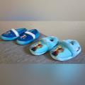 Disney Shoes | Disney Frozen Toddler Slippers, Size 9/10. | Color: Blue/White | Size: 9g