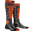 X-SOCKS Herren ® SKI RIDER 4.0, Größe 39-41 in STONE GREY MELANGE/X-ORANGE