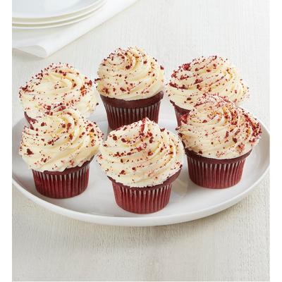 1-800-Flowers Food Delivery Jumbo Red Velvet Cupcakes 6 Count | Same Day Delivery Available | Happiness Delivered To Their Door