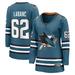 Women's Fanatics Branded Kevin Labanc Teal San Jose Sharks Home Breakaway Player Jersey