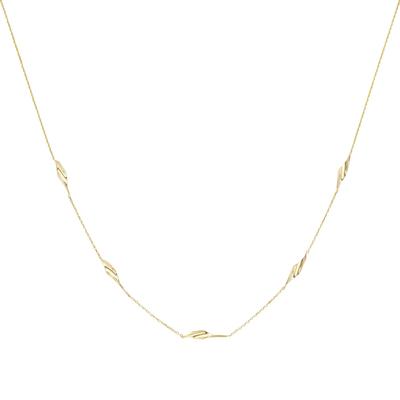 Luigi Merano - Collier mit Elementen geschwungen, Gold 585 Ketten 1 ct Gold Damen