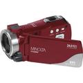 Minolta MN220NV Full HD Night Vision Camcorder with 16x Digital Zoom (Red) MN220NV-R