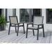 Signature Design by Ashley Mount Valley Outdoor Arm Chair, Set Of 2 in Black | 37 H x 25.2 W x 25.3 D in | Wayfair P384-603A