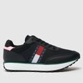 Tommy Jeans runner trainers in black & white