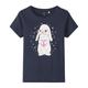 name it - T-Shirt Nmfbrigita - Rabbit In Dark Sapphire, Gr.116