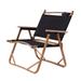 Miumaeov Waterproof Wood Grain Sturdy Portable Folding Camping Chair for Beach and Hiking